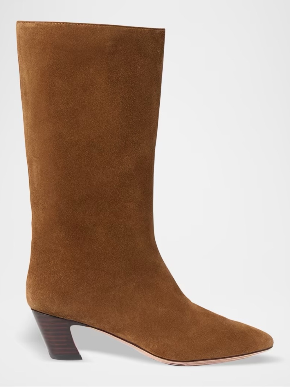 Loeffler Randall Suede Mid-Calf Boots in Cacao Cleo 8